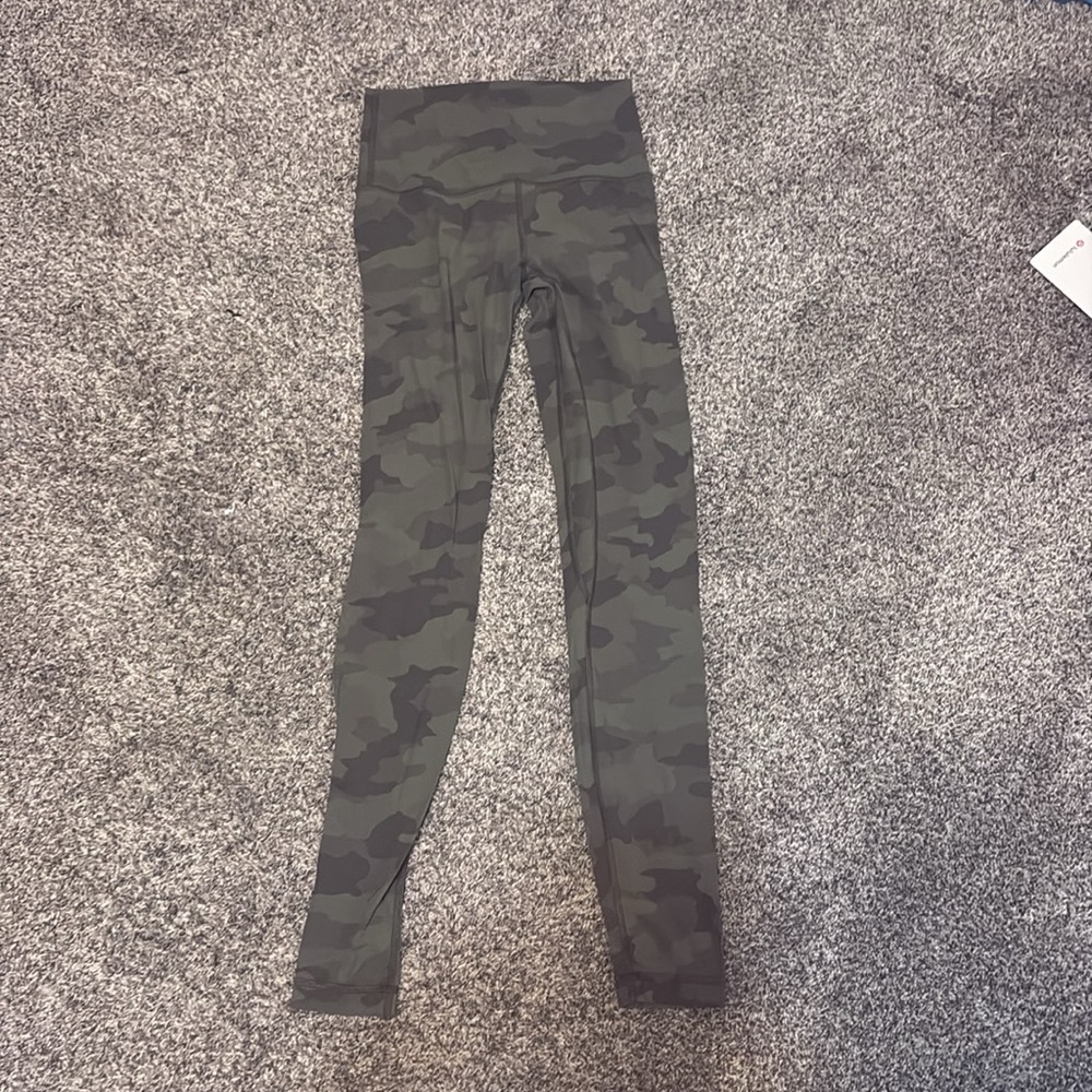 Lululemon Align Pant 28" Heritage 365 Camo Green Twill Multi Size 4 - Picture 3 of 4